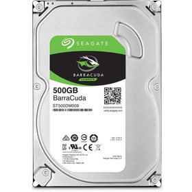 تصویر هارد دیسک سیگیت مدل Barracuda ظرفیت 500 گیگابایت-- استوک Seagate BarraCuda 500GB Internal Hard Drive HDD – 3.5 Inch SATA 6 Gb/s 7200 RPM 32MB Cache for Computer Desktop PC (ST500DM009)