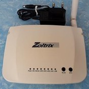 تصویر مودم زولتریکس ZW444 تک آنتنه سالم با آداپتور 