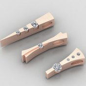 تصویر فایل سه‌بعدی ست آویز طلا مدل 100221 – طراحی خاص با سنگ‌های گرد درخشان 