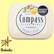 تصویر خوشبو کننده دهان با طعم زنجبیل و عسل کمپاس | Compass 