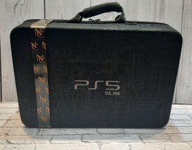 تصویر کیف حمل ps5 slim کیفیت درجه یک برند نهل مشکی 