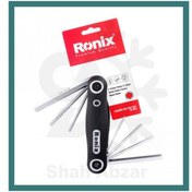 تصویر اچار الن چاقویی 8 عددی رونیکس RONIX RH-202 