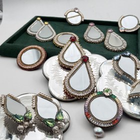 تصویر گوشواره آینه (فرمی) 