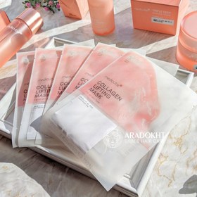 تصویر ماسک ژلی مدی کیوب کلاژن و لیفتینگ تک عددی Medicube PDRN Pink Collagen Gel Mask