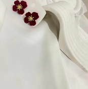 تصویر کد 209 گوشواره میخی گل مخملی 