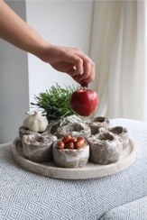 تصویر مجموعه سین هشتم سنگ (۷عدد پیاله+۱عدد سینی) 