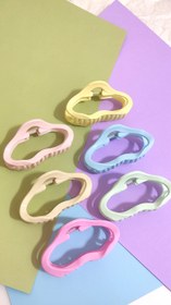 تصویر کلیپس ابری پاستیلی نشکن - زرد 