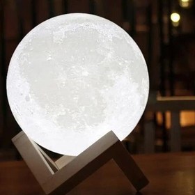 تصویر چراغ خواب ماه طرح قلبی و دایره moon lamp