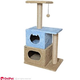 تصویر اسکرچر، لانه و جای خواب گربه کدیپک مدل سیب Kedipek Cat Scratcher And Nest Apple Model