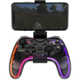 تصویر دسته بازی ای پگا بلوتوثی مدل IPega PG-9228 IPEGA 9228 RGB GAMEPAD WITH SMARTPHONE HOLDER ANDROID/IOS/PS4/SWITCH