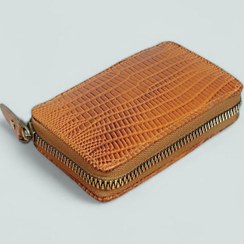 تصویر جاکارتی چرم طبیعی دور زیپ 