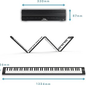 تصویر پیانو تاشو Mediplus مدل 88 