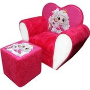 تصویر مبل کودک با پاف همراه 