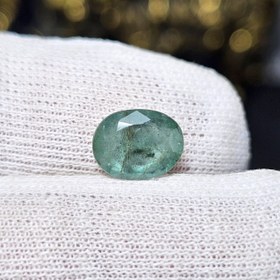 تصویر نگین سنگ زمرد معدنی زامبیا کد S3662 