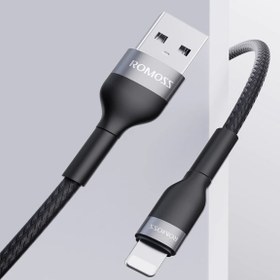 تصویر کابل تبدیل USB به لایتنینگ روموس مدل CB12B طول 1 متر 