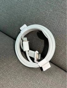 تصویر کابل شارژر اورجینال آیفون 15 پرو مکس اپل (جنس کنفی) ا iPhone 15 Pro MAX Charger Cable 