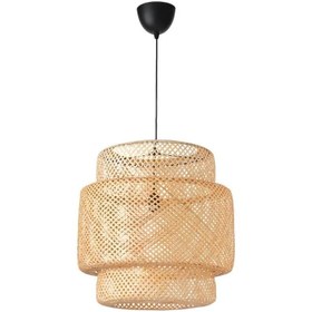 تصویر لوستر حصیری ایکیا مدل SINNERLIG، قطر 50 سانتیمتر pendant lamp, bamboo, 54x50 cm