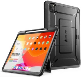 SUPCASE UB Pro Case for iPad Air 5 (2022) / iPad Air 4 (2020) 10.9 Inch,  Full-Body Rugged Pencil Holder & Built-in Screen Protector Case (Black)