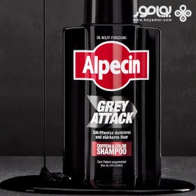 تصویر شامپو ضد ریزش و رفع سفیدی مو آلپسین مدل GREY ATTACK حجم ۲۰۰ میل 