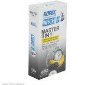تصویر کاندوم تاخیری کدکس مدل Master 3 In 1 بسته ۳ عددی 
