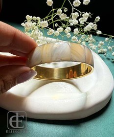 تصویر النگو برنجی صدف سایز 3 کد 211 