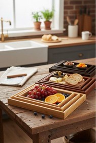 تصویر سینی بامبو ۳ تایی 