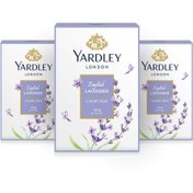 تصویر صابون یاردلی با رایحه lavender انگلیسی مجموعه ۳ عددی ا Yardley london 3x soap Yardley london 3x soap