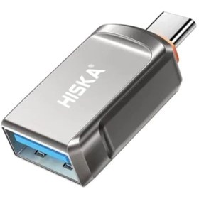 تصویر تبدیل USB به TYPE-C برند HISKA مدل H5 HISKA OTG TYPEC H5