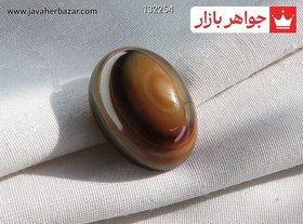 تصویر نگین عقیق باباقوری سه پوست زیبا کد 132254 