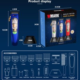 تصویر ماشین اصلاح حجم زن حرفه ای دبلیو مارک مدل NG-9004 WMARK hair clipper NG-9004