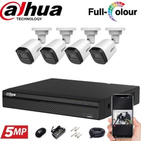 تصویر پکیج اقتصادی دوربین مداربسته داهوا 4 عددی 5 مگاپیکسل فلزی | مدل cooper 