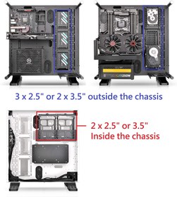 تصویر کیس Thermaltake Core P3 Atx Tempered Glass Gaming - Ca-1G4-00M6Wn-05 - ارسال 20 روز کاری 