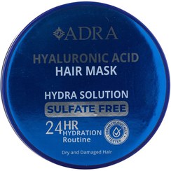 تصویر ماسک مو با آبکشی فاقد سولفات حاوی هیالورونیک اسید 400میل آدرا Adra Sulfate Free Hair Mask Hydra Solution 400ml