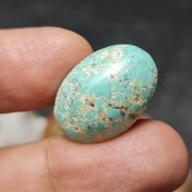 تصویر نگین درشت سنگ طبیعی فیروزه اصل نیشابور کد 28138 