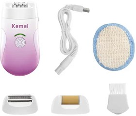 تصویر اپیلاتور سه کاره شارژی کمی KM-908B Kemei Epilator Hair Remover KM-908B