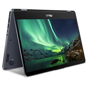 تصویر ASUS VivoBook Flip 14 TP410UA-DB51T، 14.0 &quot;با خواننده اثر انگشت ، صفحه نمایش لمسی FHD 2 در 1 ، Intel Core i5-7200U ، 6GB DDR4 ، 1TB HDD ، Windows 10 Home 