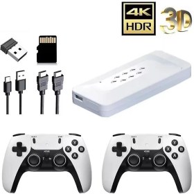 تصویر گیم استیک m22 pro و دو دسته ps5 