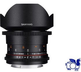 تصویر لنز سامیانگ Samyang 14mm T3.1 VDSLR ED AS IF UMC II برای دوربین کانن 