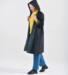 تصویر بارانی بلند جلو باز مدل ترنج 