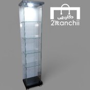 تصویر ویترین شیشه ای پشت mdf 