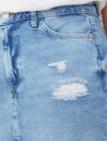 تصویر دامن کوتاه زنانه ال سی وایکیکی lc waikiki | S2CT01Z8-311