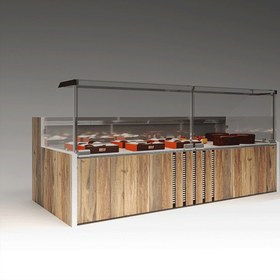 تصویر یخچال ویترینی پرده هوا موتور سرخود مدل سیترین ۲ متری 