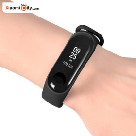 تصویر بند سیلیکونی دو رنگ دستبند شیائومی mi band 3 Xiaomi Mi Band 3 and mi band 4 Two color Silicone Wrist Strap