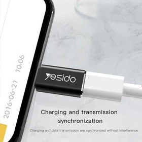 تصویر تبدیل تایپ سی یسیدو مدل YESIDO GS03 ا Yesido GS03 Type-C To Lightning Adapter Yesido GS03 Type-C To Lightning Adapter