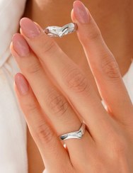 تصویر حلقه ست همسان نقره Wedding rings sterling silver