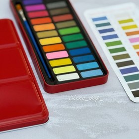 تصویر آبرنگ قرصی - ۲۴رنگ / 