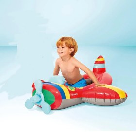 تصویر قایق بادی کودک اینتکس طرح هواپیما 