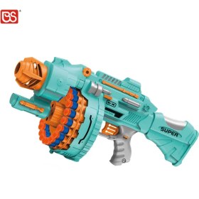 تصویر تفنگ تیر اسفنجی رگباری باطری خور BLAST SOFT BULLET TOY GUN