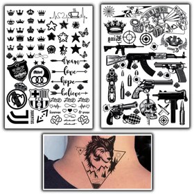 تصویر اسپری تتوموقت ۱۲۰ml و ۶۰۰طرح جذاب | پک اُرجـینـال تـتوتـاپــــ Tatotop Original Pack | 120ml Spray + 600 Designs