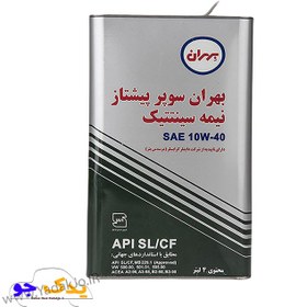 تصویر روغن موتور بهران مدل سوپر پیشتاز SAE چهار لیتری ۱۰W-40 